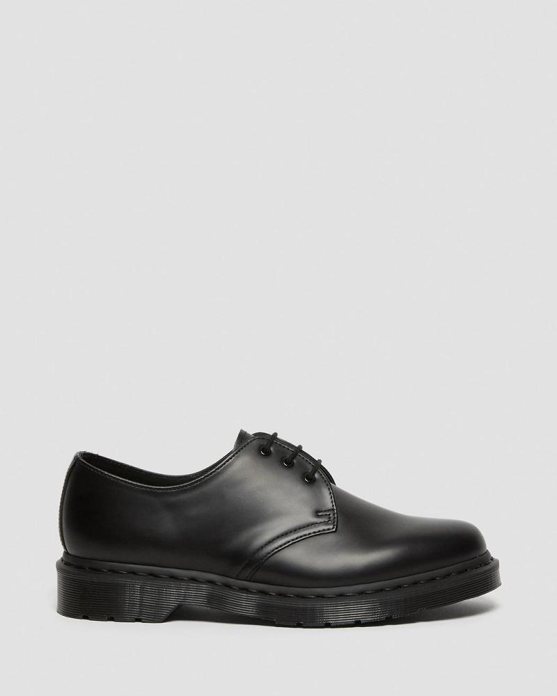 Men's Dr Martens 1461 Mono Smooth Leather Oxfords Shoes Black | AU 600AHK